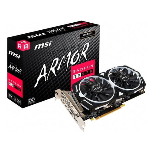 Placa de video AMD MSI  Armor Radeon RX 500 Series RX 570 RADEON RX 570 ARMOR 8G OC OC Edition 8GB