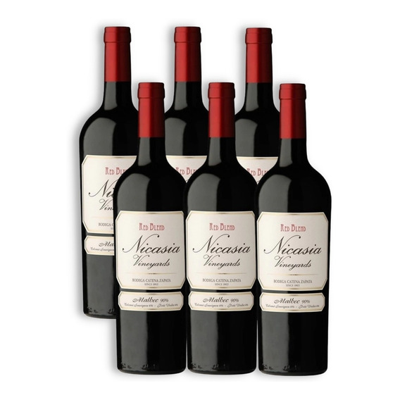 Vino Nicasia Vineyards Red Blend Malbec Caja X6 750ml Catena