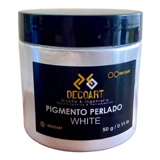 Pigmento Metalizado Blanco Decoart Para Resina Epoxi 50g
