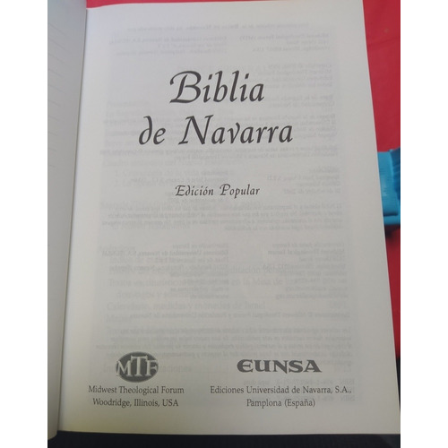 Biblia De Navarra