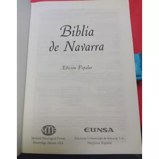 Biblia De Navarra