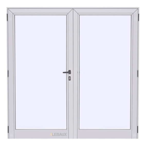 Puerta Doble Modena 140x200 Entero 3+3 Laminado Lebaux