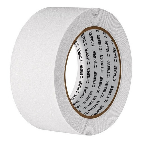 Cinta Antiderrapante Blanca Rollo 5m 50mm Abrasivo Truper Color Blanco