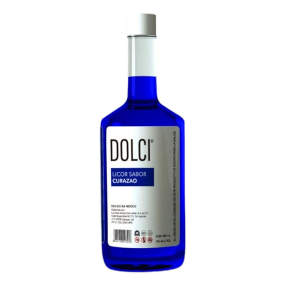 Pack De 4 Licor Dolci De Curazao Blue 1 L