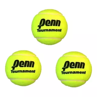 Pelota De Tenis Penn Tournament X3 Suelta Padel Polvo Cemento All Court