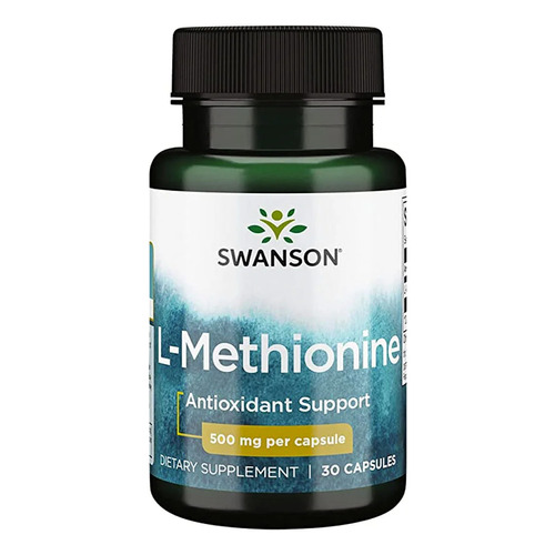 L- Methionine Antioxidante 500mg 30cap Swanson Sin Sabor