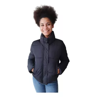 Campera Inflable Mujer Importada Premium Corta Canelón 