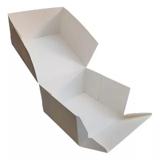 Caja Cartulina Blanca 30x30x10 Pateleria Torta Desayuno X 10