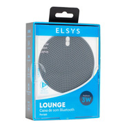 Caixa De Som Bluetooth Portatil Lounge Elsys Eas055m-7 Cinza