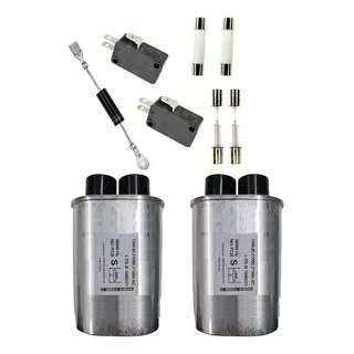 Kit Microondas 2 Capacitor 0,85uf 4fusivel 2chave 1diodo