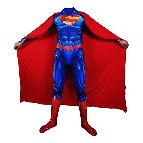 Traje De Superhéroe Para Hombre, Disfraz De Superman
