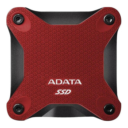 Disco sólido SSD externo Adata ASD600Q-240GU31 240GB rojo