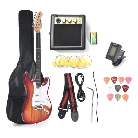 Guitarra Electrica Amplificador Tipo Stratocaster Accesorios Color Azul Orientación de la mano Diestro