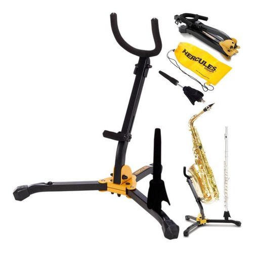 Soporte combinado Hercules DS532bb para flauta y clarinete para saxofón