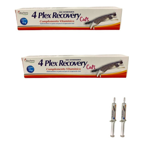 2-4 Plex Recovery Gato Gel 15g Multivitaminic Tipo Nutriplus