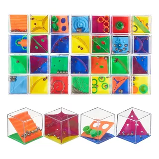 12 Cubos Juego Ingenio Y Habilidad Mental, Mini Cubos Iq