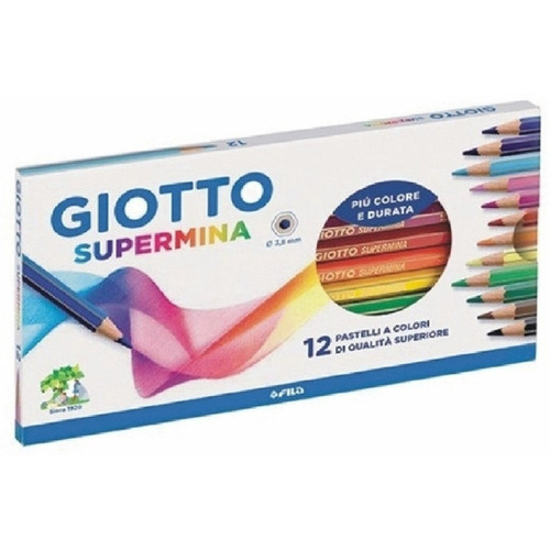 Lápices Giotto Supermina 12 Colores