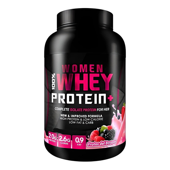 Suplemento en polvo Foodtech  100% Women Whey Protein + proteínas sabor frutos del bosque en pote de 907g