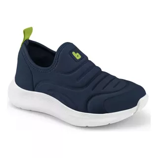 Tênis Infantil Bibi Action Azul Naval Com Amarelo