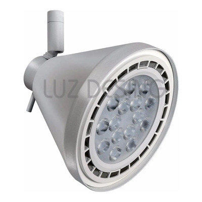 Riel 2 Metros 5 Spot Conico Ar111 Apto Led Deco Moderno 