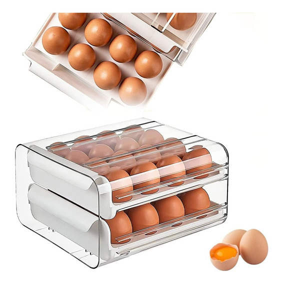 Caja De Almacenamient Soporte Para Huevos Para Refrigerador