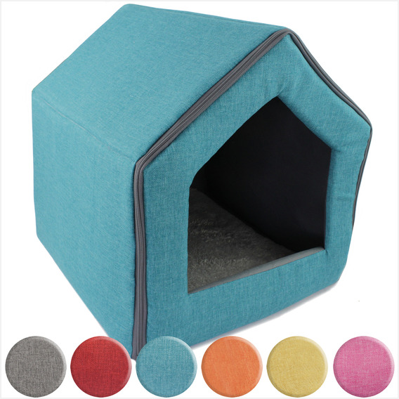 Cama Casa Perro Chico | Reversible Frio Calor | Lavable