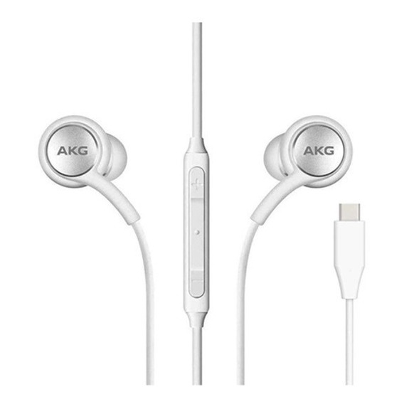 Auriculares Samsung By Akg Original Tipo C Note 20 S20 Ultra Color Blanco