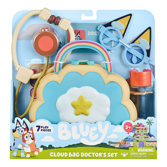 Set De Doctor Bolso Nube Bluey