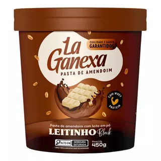 Pasta De Amendoim Black Chocolate Branco Zero Açúcar 450g