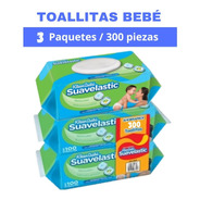 300 Toallitas Húmedas Para Bebé Kleenbebé Suavelastic 3 Pack
