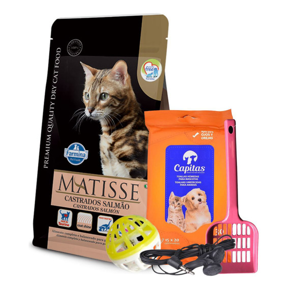 Alimento Matisse Salmón Gato Castrado 7.5 Kg + Regalo!