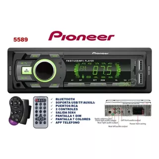 Reproductor Pioneer Bluetooth Carro Mp3 Usb Radio Control