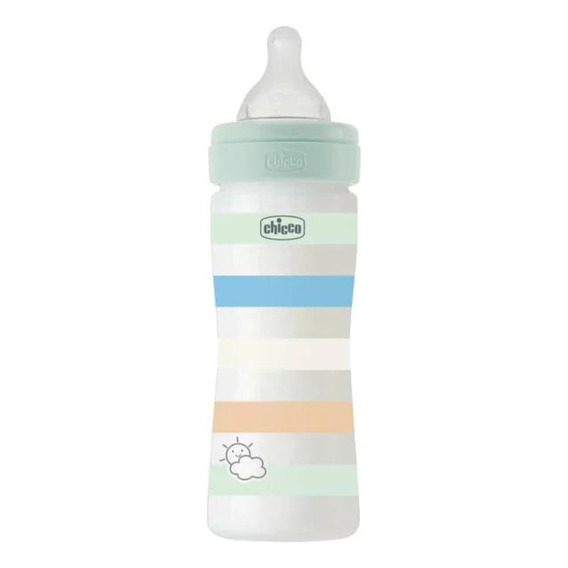 Mamadera Chicco 330ml Wellbeing +4m Anticolicos