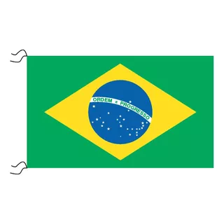 Bandera De Brasil Estampada De 150 X 90 Cm