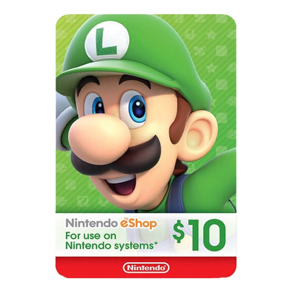 Tarjeta Nintendo Eshop $10 Usa - Entrega Inmediata