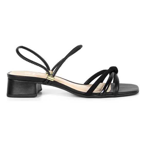 Sandalias Casuales Bata Blanca Negro Mujer