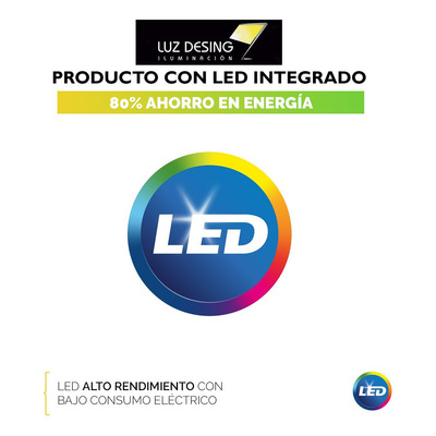 Plafon Led Moderno Blanco Diseño L3124b 40cm Mks Luz Desing Blanco