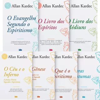 Kit Codificação - Allan Kardec - 07 Livros + 01 Brinde  Evangelho No Lar  - Ide Editora