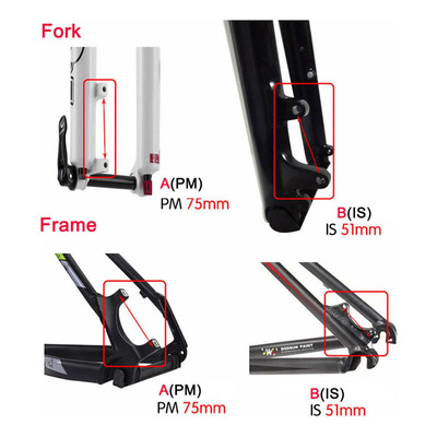 Adaptador De Freno De Disco A To B Pm/is Converter 180 Mm 20