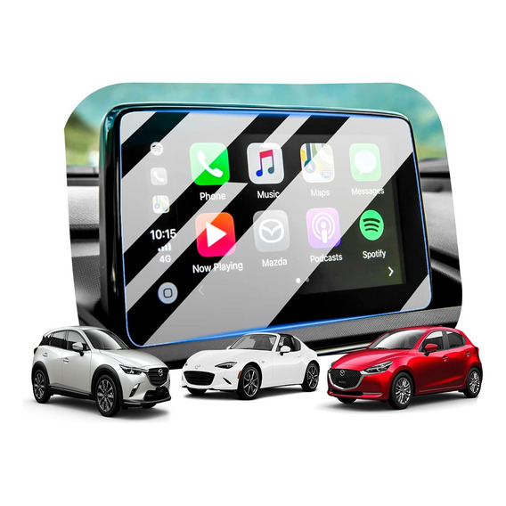 Protector Pantalla Mazda 2 Cx3 Cx-3  Mx5 Mx-5 Mica Cristal