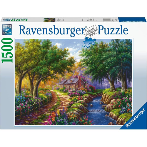 Rompecabezas Puzzle 1500 Cabaña Junto Al Río Ravensburger