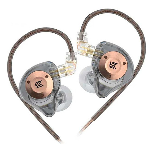 ¡Auriculares intraurales Kz Edx Pro X sin micrófono! Color: gris, claro, cristal