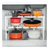 Mueble Organizador Estante Cocina Baño Ajustable 50 A 70 Cm Color Blanco