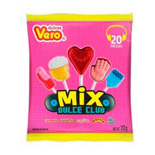 Surtido De Paletas Vero Veromix Dulce Club 312g