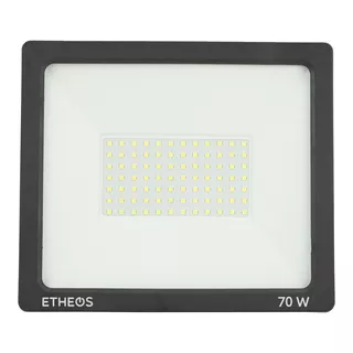 Reflector Led 70w Luz Fria 6300lm Proyector Exterior Premium Color De La Carcasa Negro Color De La Luz Blanco Frío