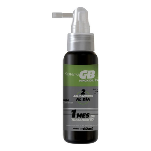 Sistema Gb Minoxidil 5% Solución Alopecia Androgenica 60 Ml