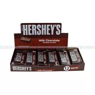 Chocolate Hersheys Con Leche/barritas 12 Pzs De 20g C/u