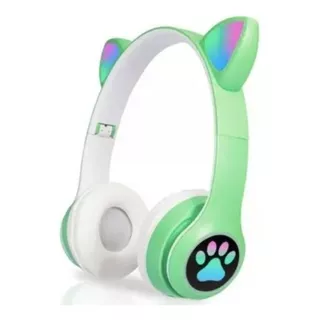 Auriculares Inalámbricos Bluetooth Cat Orejas Gato Gamer Rgb