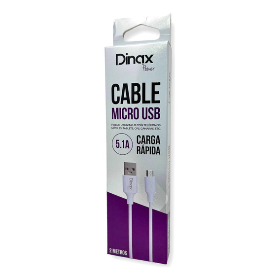 Pack X5 Cable Usb A Micro Usb - 2 Metros  Dinax