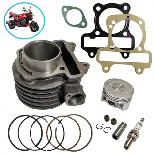 Kit De Cilindro Navi-110 Para Honda + Bujia Regalo Completo 